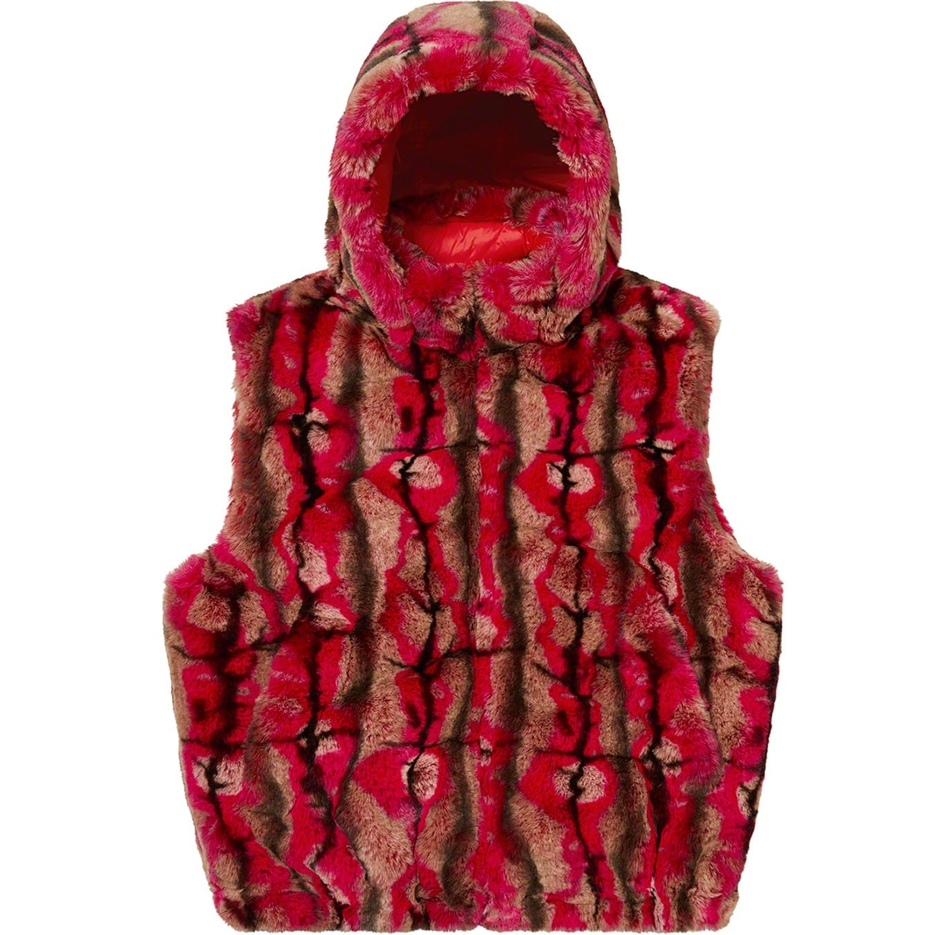Faux Fur Hooded Vest view 7